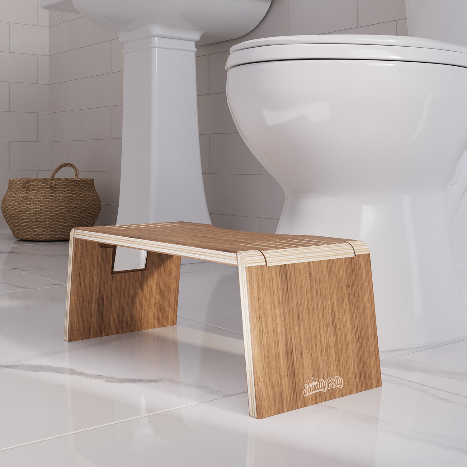 Oslo Teak Folding Stool