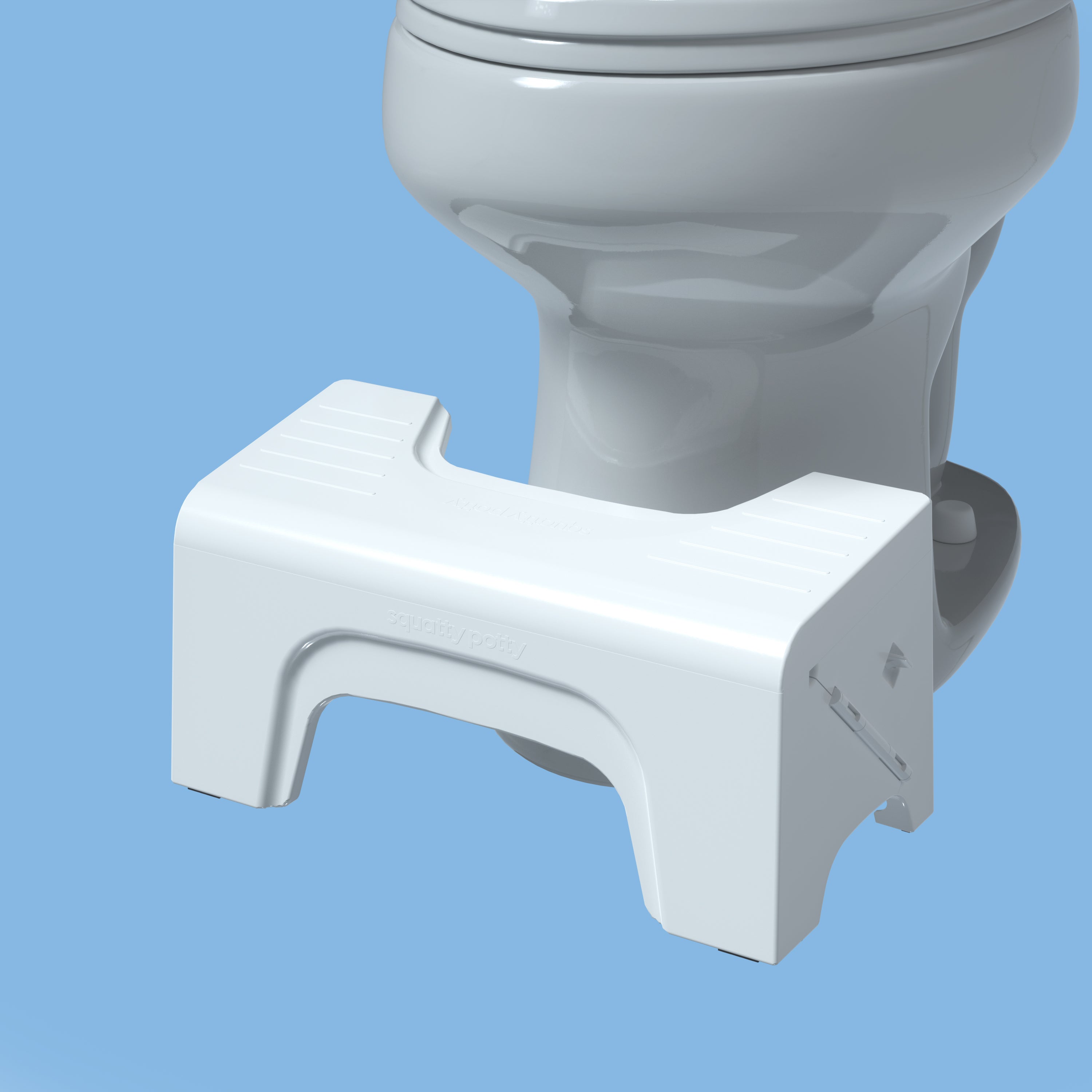 7 Fold-N-Stow Foldable Toilet Stool White - Squatty Potty